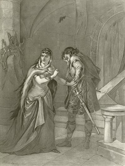 Macbeth. Acte II, Scène II (gravure) - Felix Octavius Carr Darley